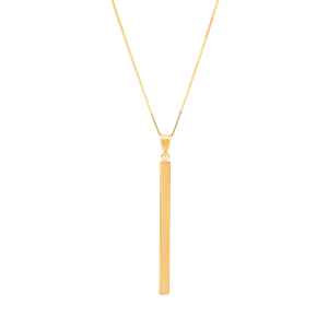 Vertical bar 2025 pendant necklace
