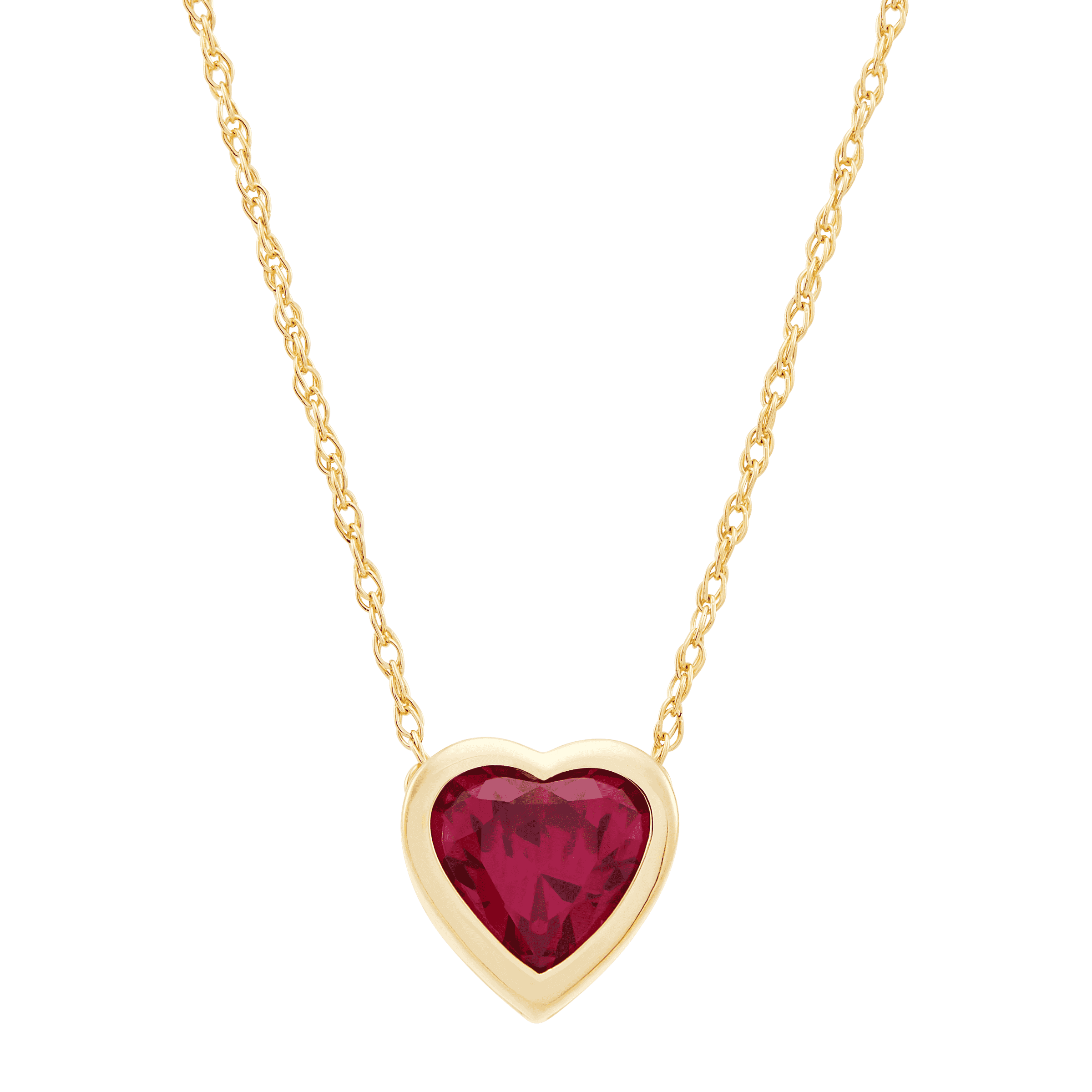 The Ruby Heart Necklace SPARROW | vlr.eng.br
