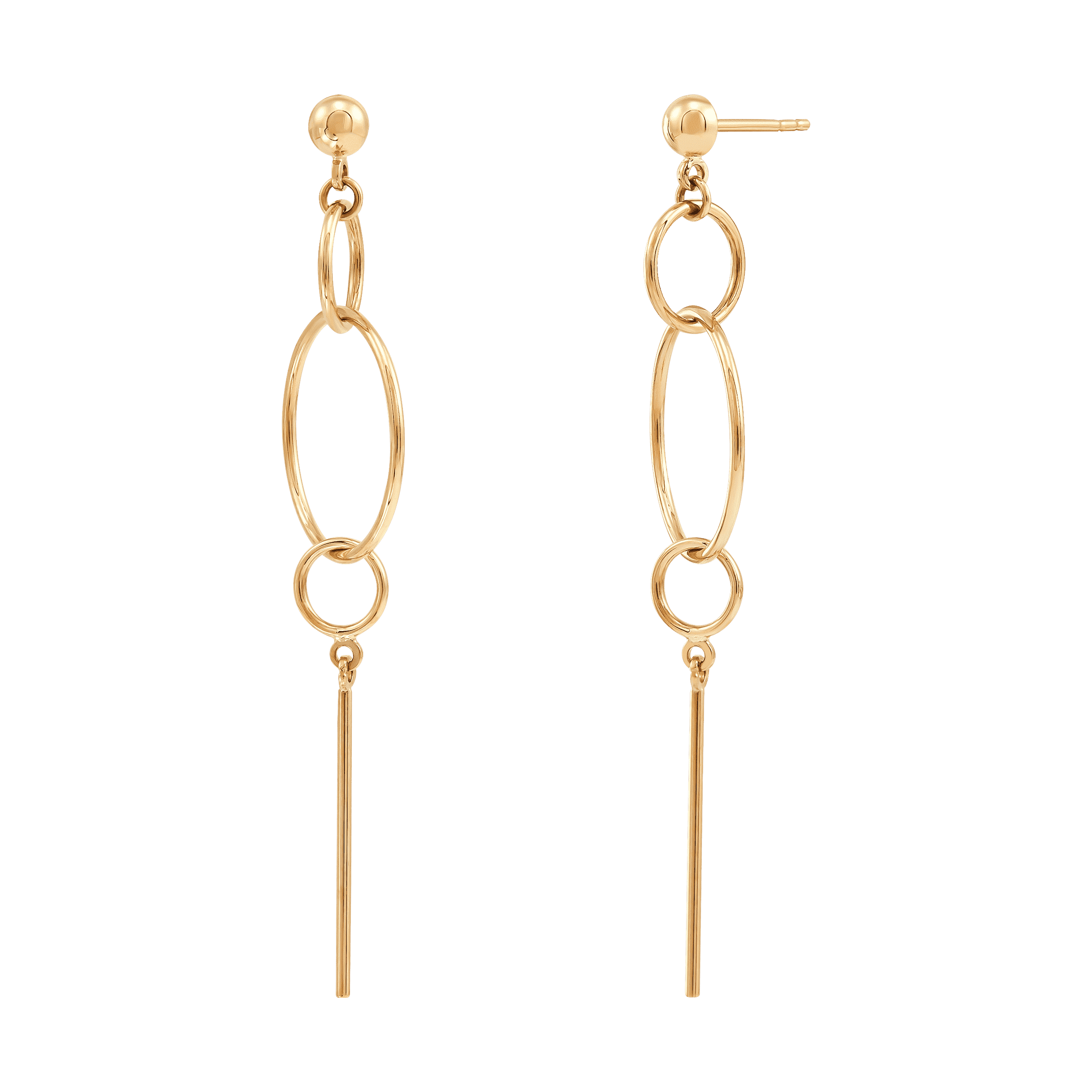 Circle bar drop earrings shop