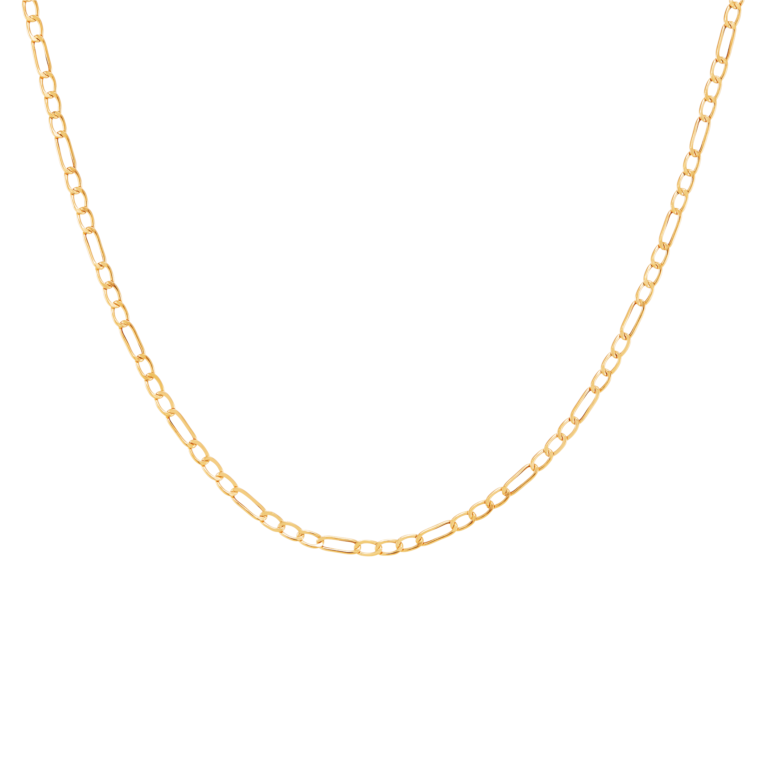 Welry 2.35mm Figaro Chain Necklace in 10K Yellow Gold, 18" Welry