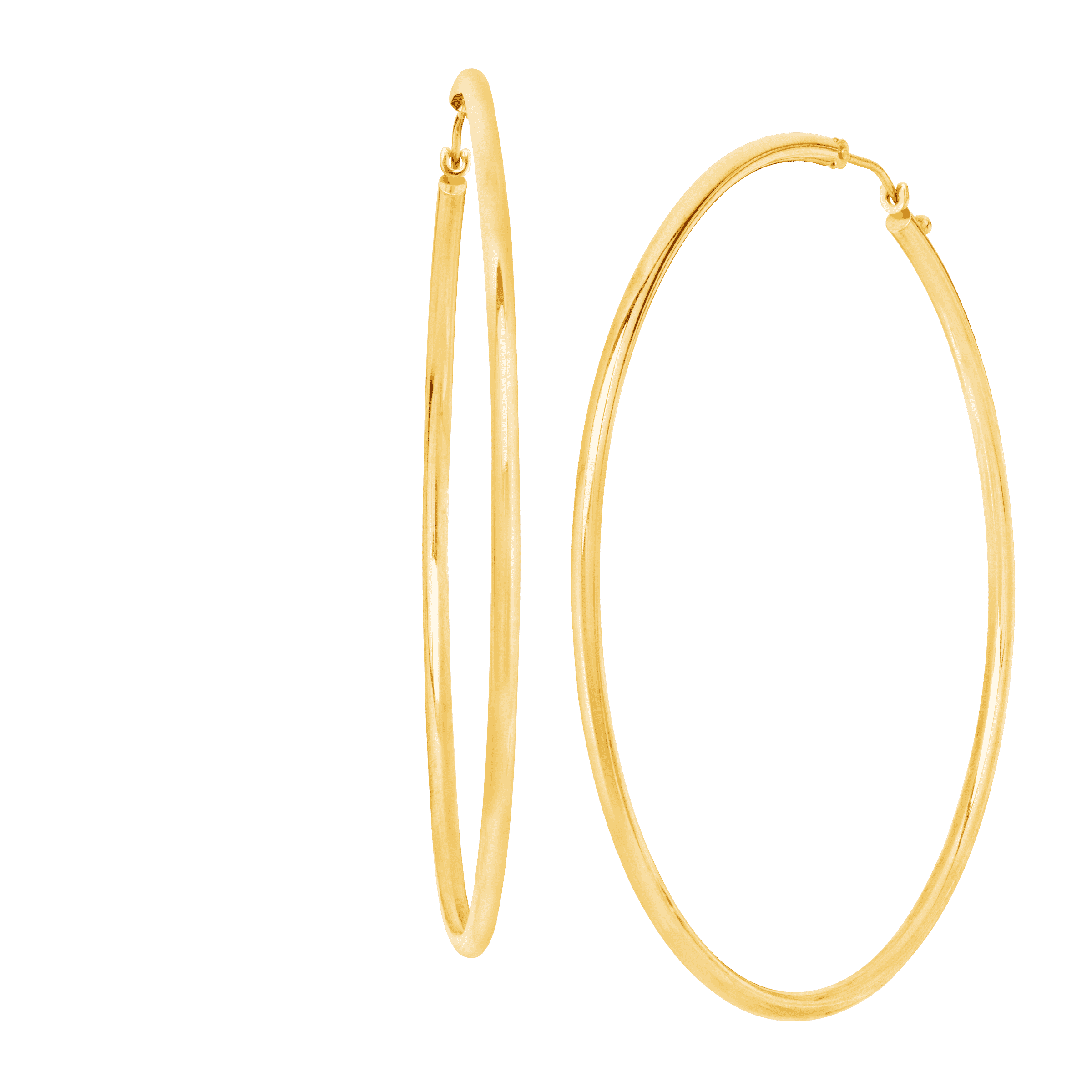 14K Yellow Gold Filled 60mm Large Circle Hoop Dangle Earrings Women/Girl  Jewelry