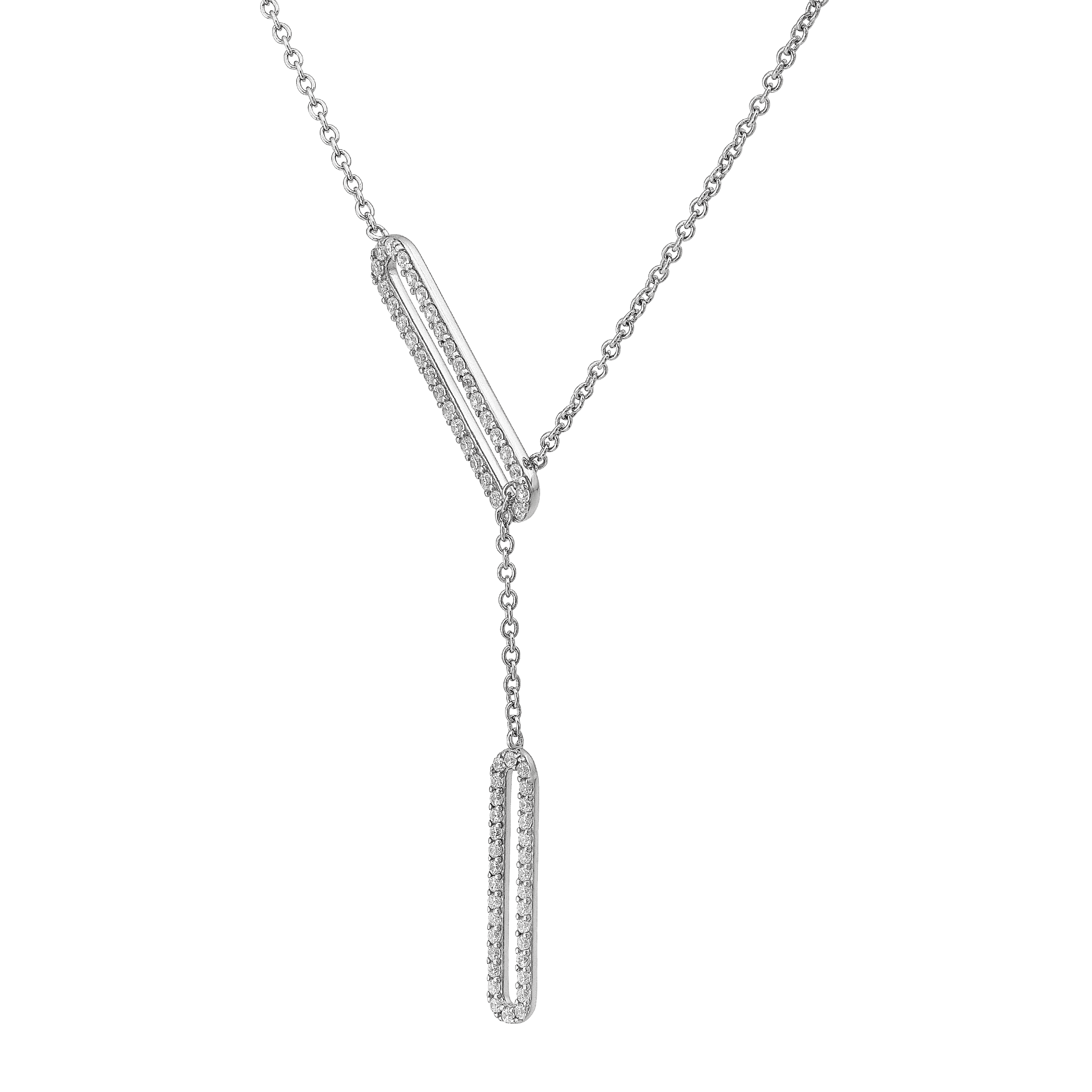 Silver Lock Chain Necklace – JUINCOLLECTION
