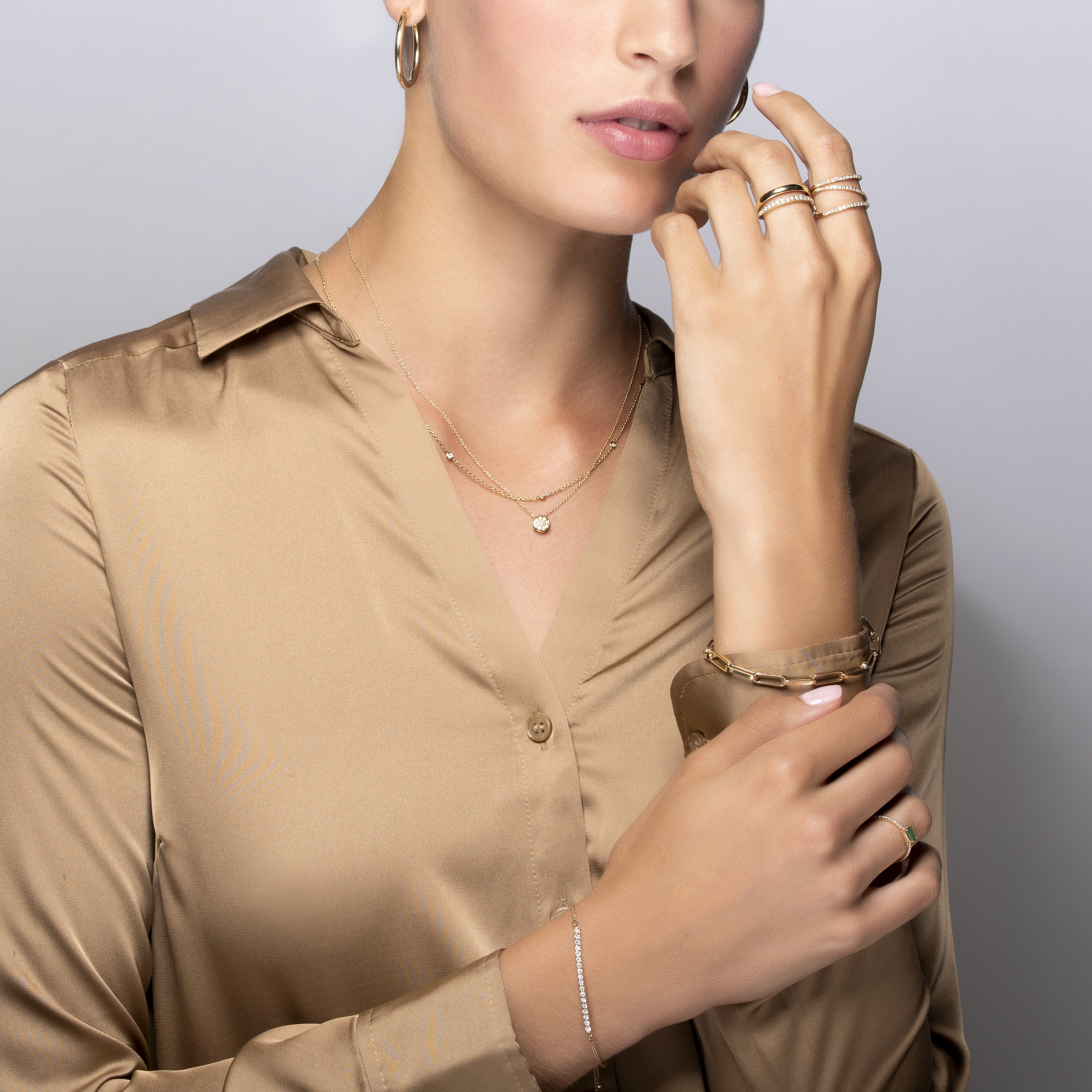 Pre-owned Welry Paperclip Chain Link Bracelet In 14k Yellow Gold, 7.5"